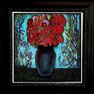 "Red Floral Fantasy"